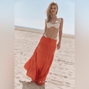 Simply Smitten Maxi Skirt in Zesty